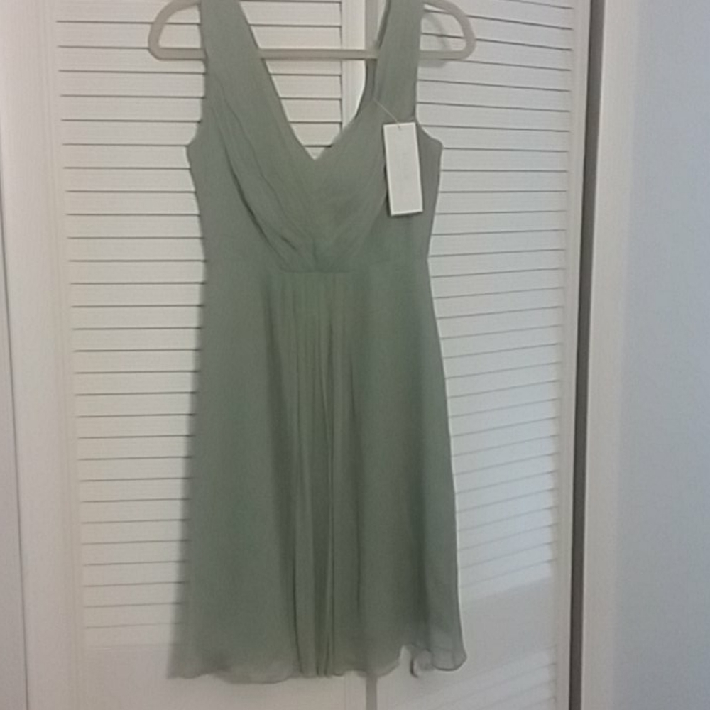 J.Crew silk NWT vneck crinkle dress..so pretty…prom dress